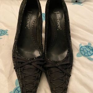 J Renee heels worse once classic style worn as witch for Halloween!